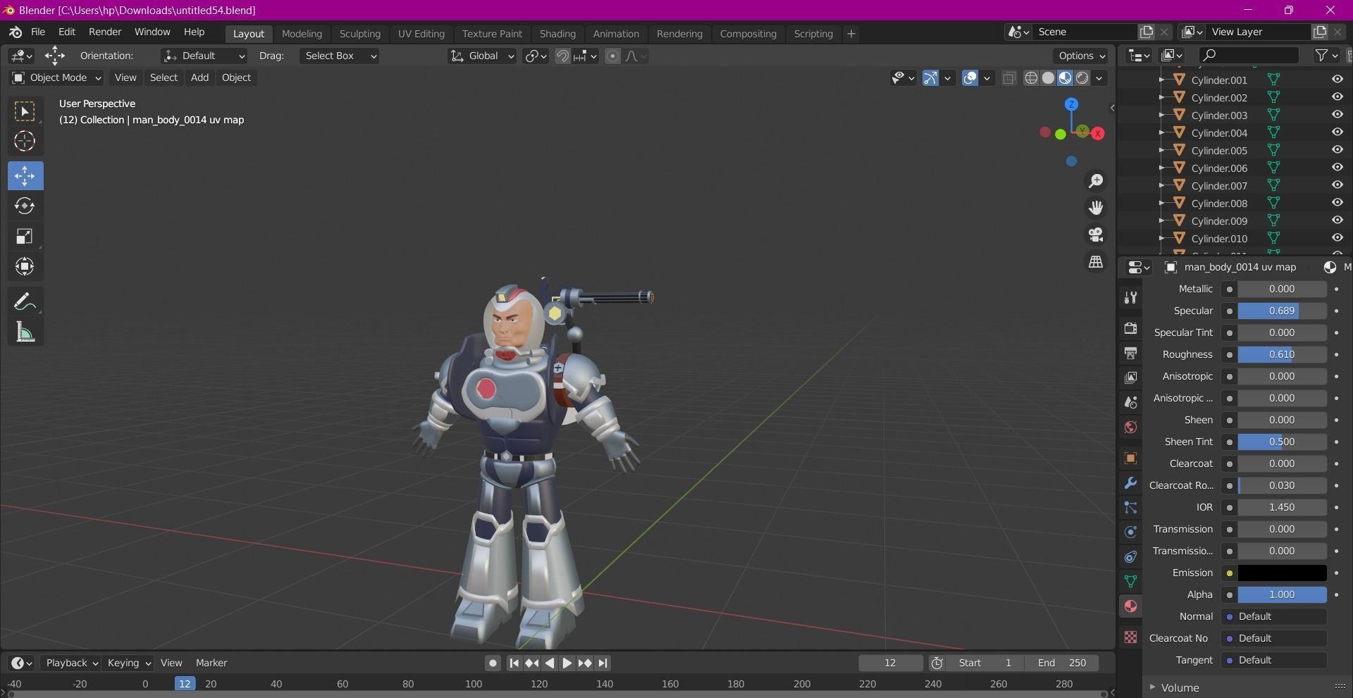 CYBORG robot 3D model_1