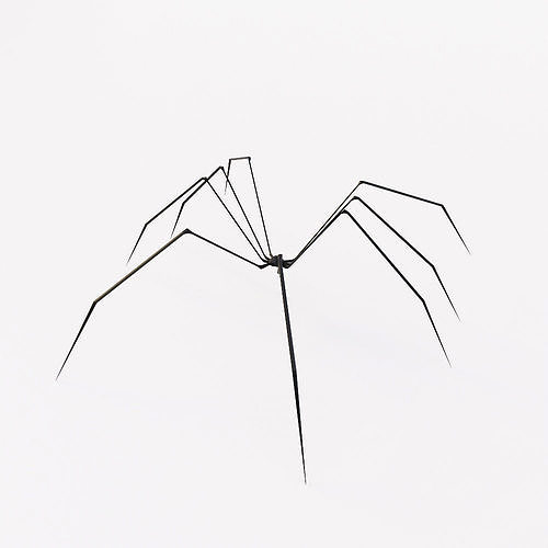 Spider low poly 3d model sculpture Free low-poly 3D model