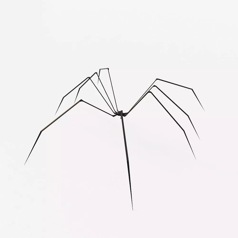 Spider low poly 3d model sculpture Free low-poly 3D model