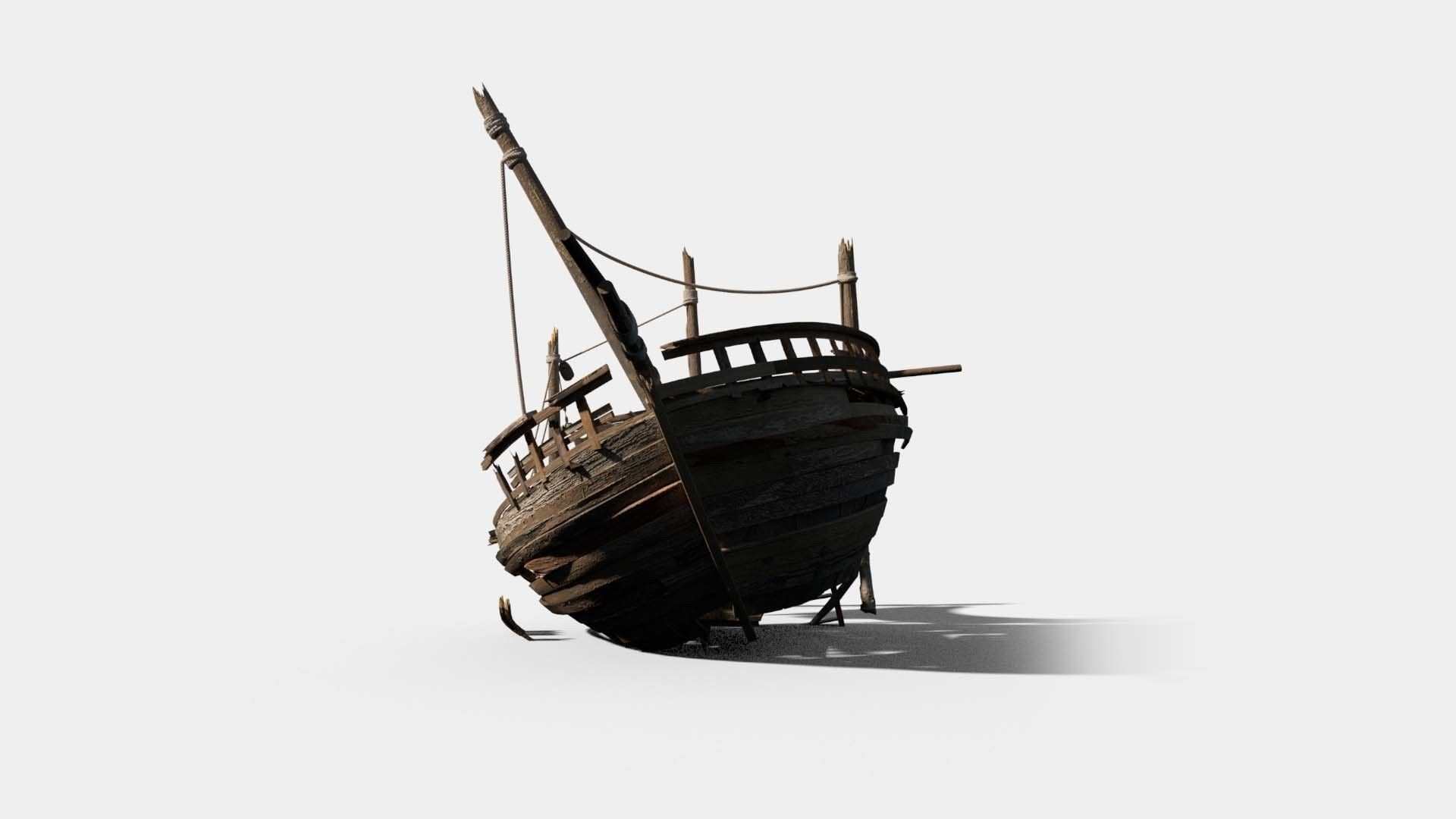 Shipwreck camp 3D model_2