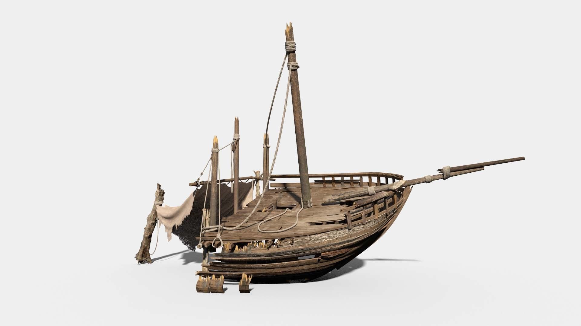Shipwreck camp 3D model_4