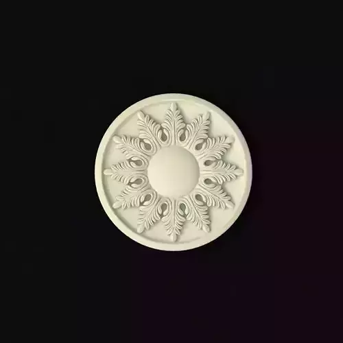 rosette decorative medallion 3D print model