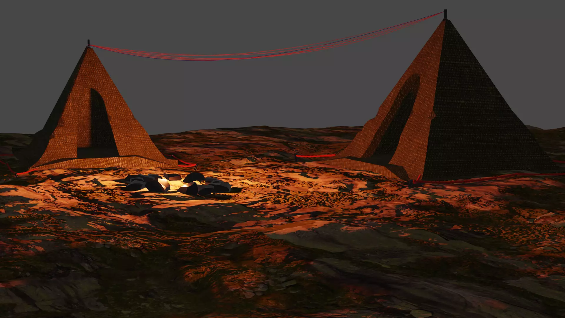 Camping tents 3D model_0