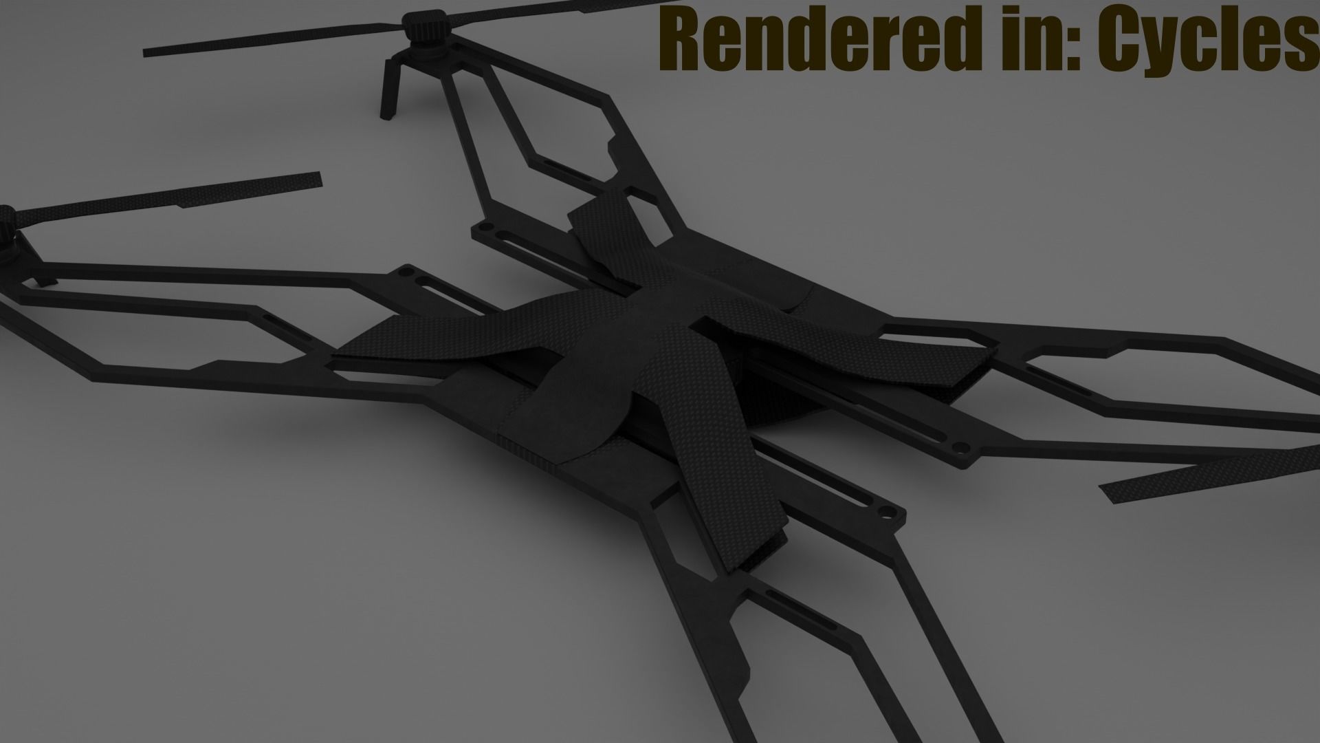 Ultralight Drone for Eevee and Cycles  Low-poly 3D model_5