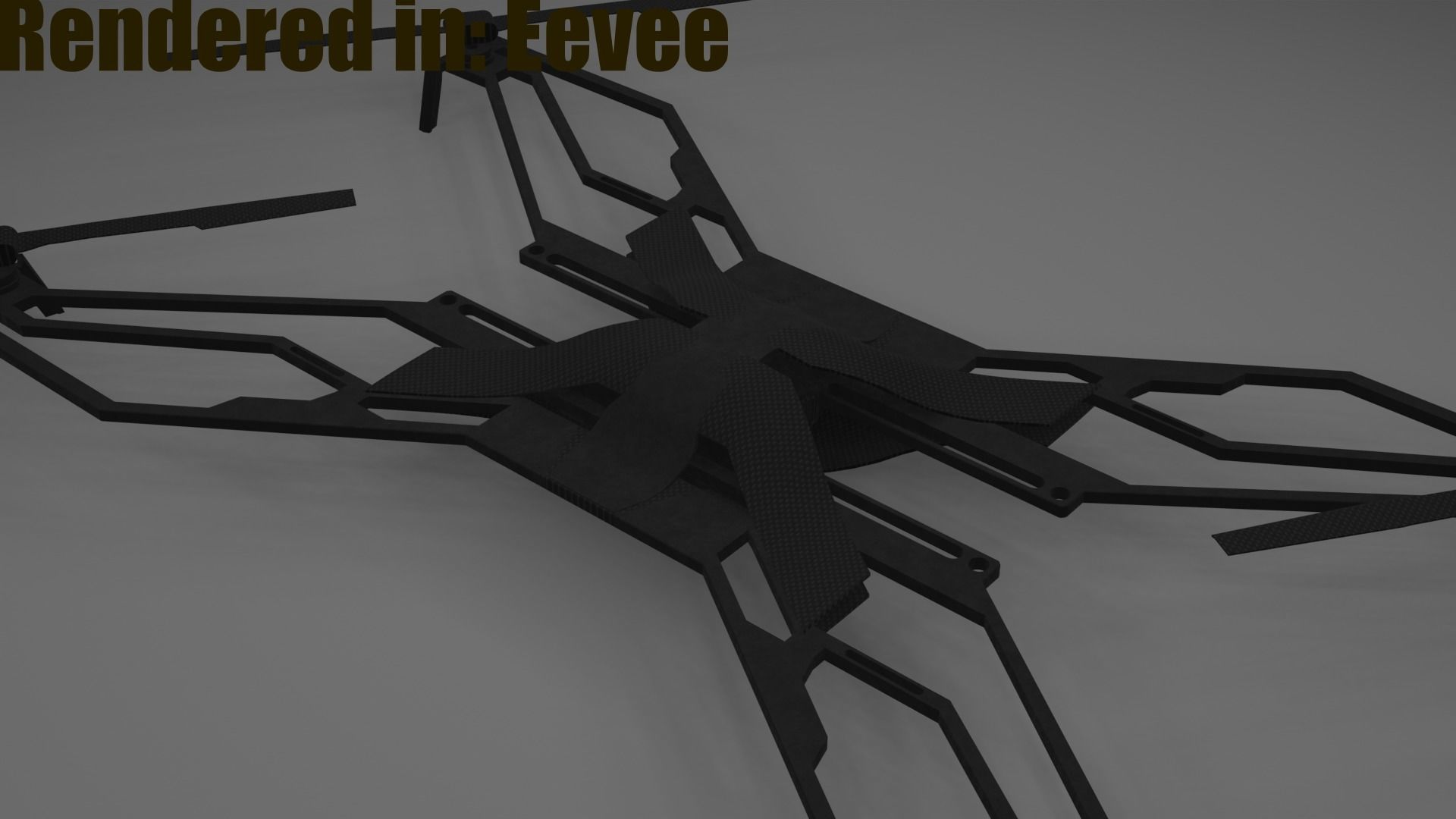 Ultralight Drone for Eevee and Cycles  Low-poly 3D model_6