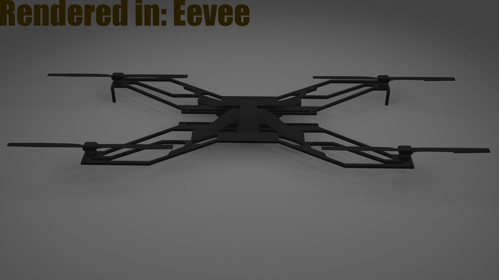 Ultralight Drone for Eevee and Cycles  Low-poly 3D model_1