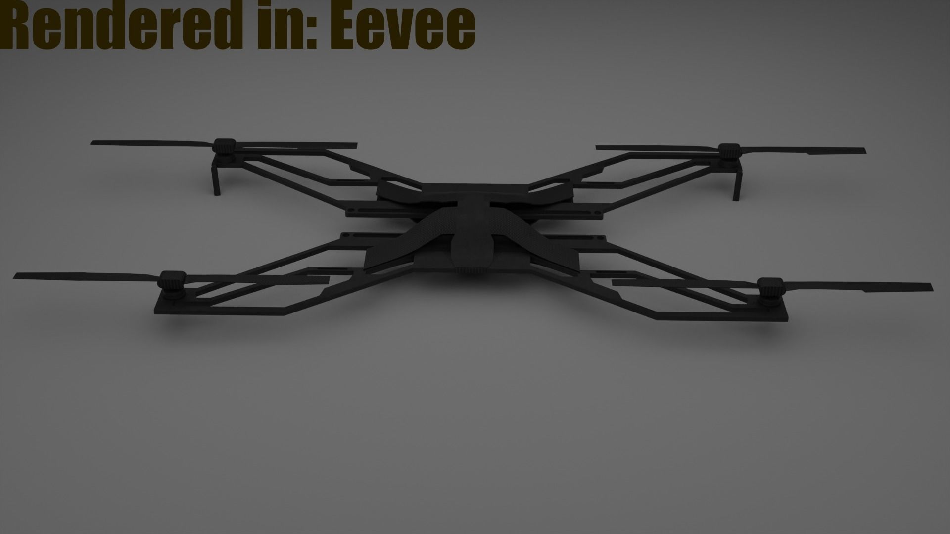 Ultralight Drone for Eevee and Cycles  Low-poly 3D model_2