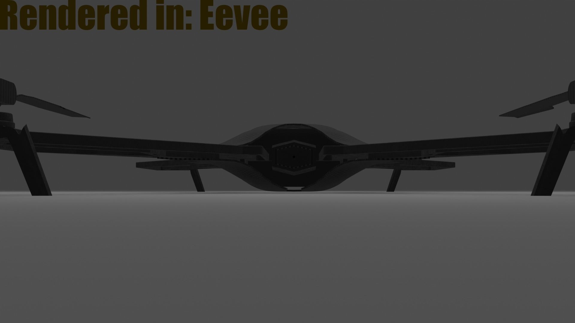 Ultralight Drone for Eevee and Cycles  Low-poly 3D model_8