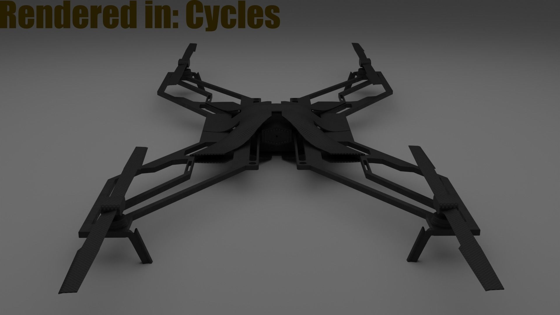 Ultralight Drone for Eevee and Cycles  Low-poly 3D model_3