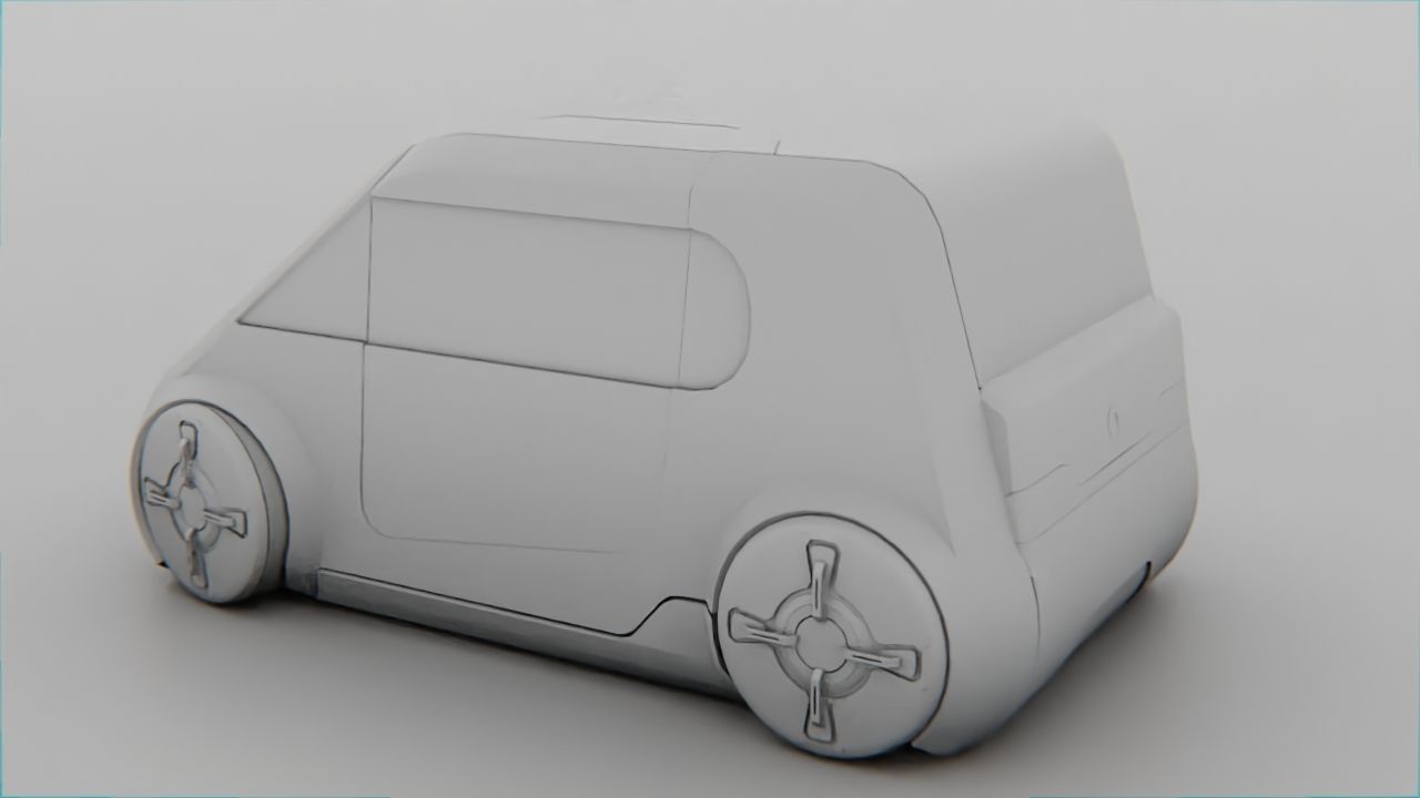 Smart Concept Car rigged 3D model_37