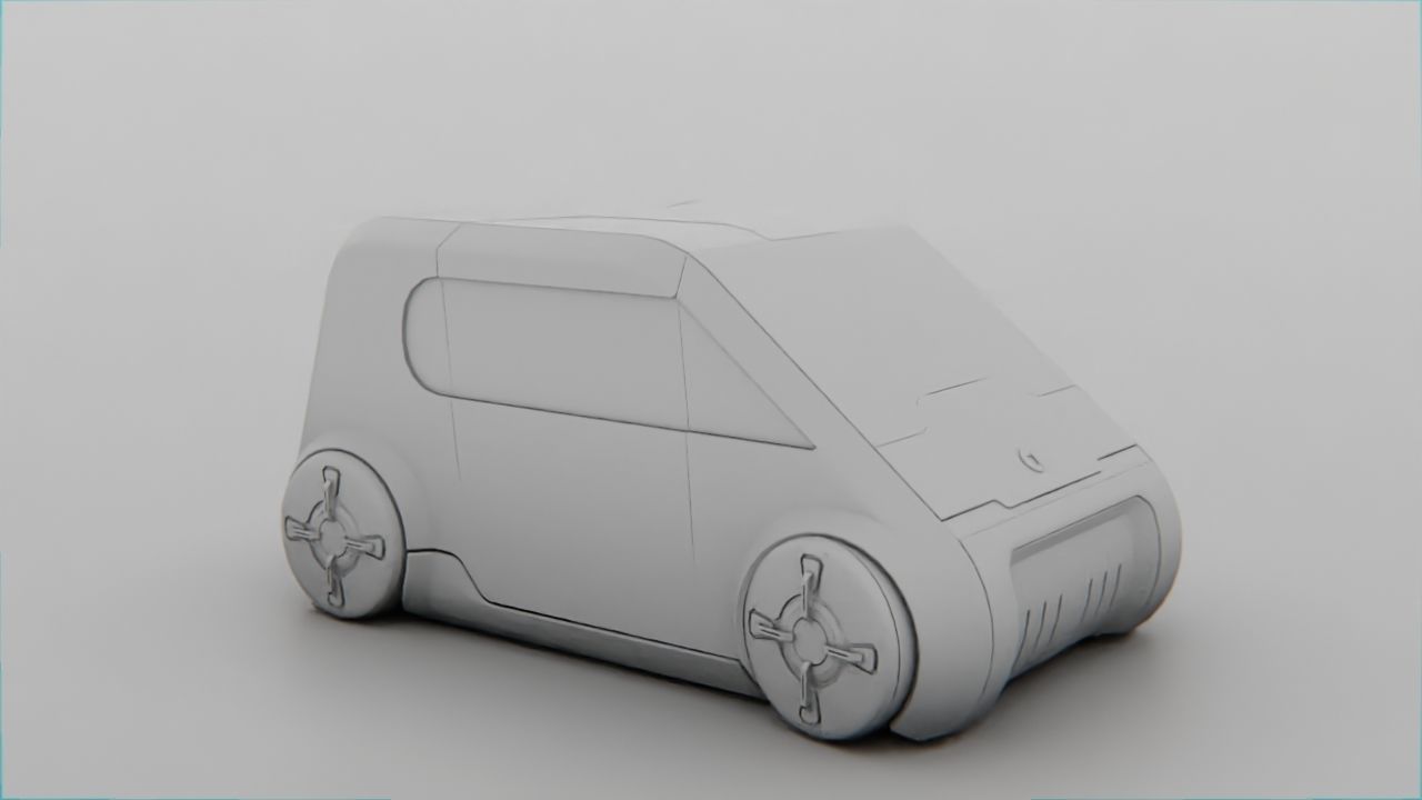 Smart Concept Car rigged 3D model_34