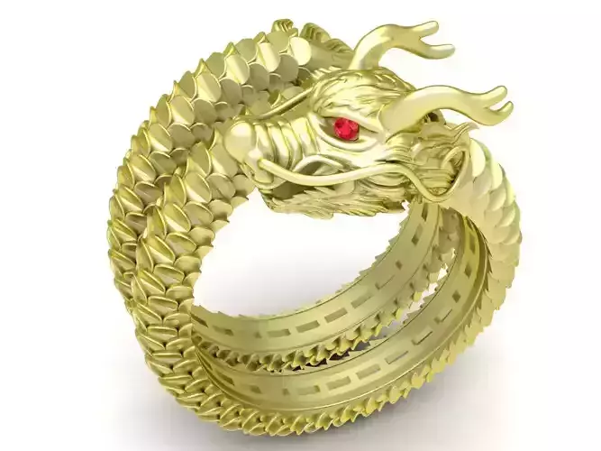 Lucky Chinese Dragon Ring 3331