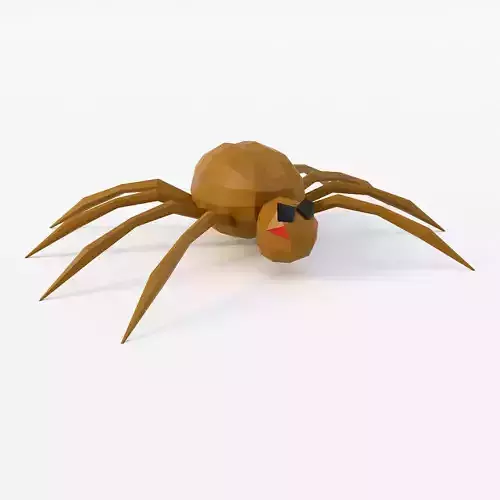 Spider low poly 3d model