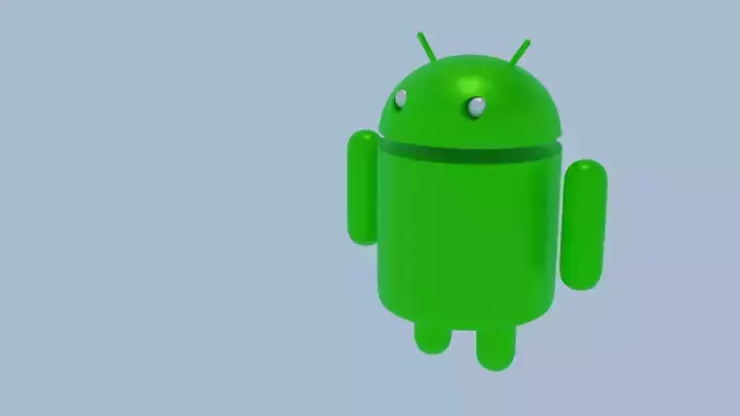 Android mascot green robot version 2 3D model Android mascot green robot version 2 3D model