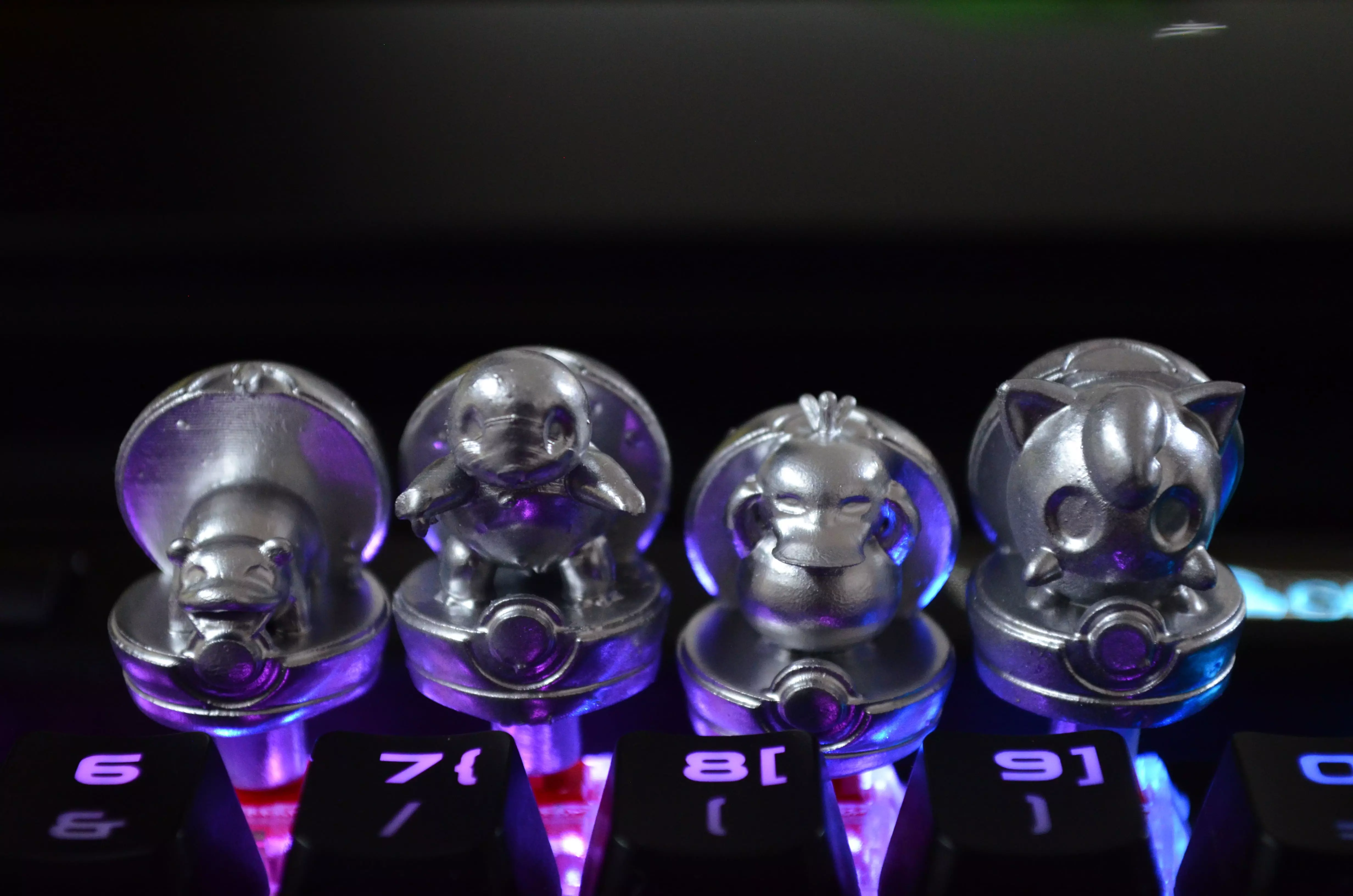 Pokemon Keycap Set-Pokeball Pokemon Cherry MX Keycap 3D print model