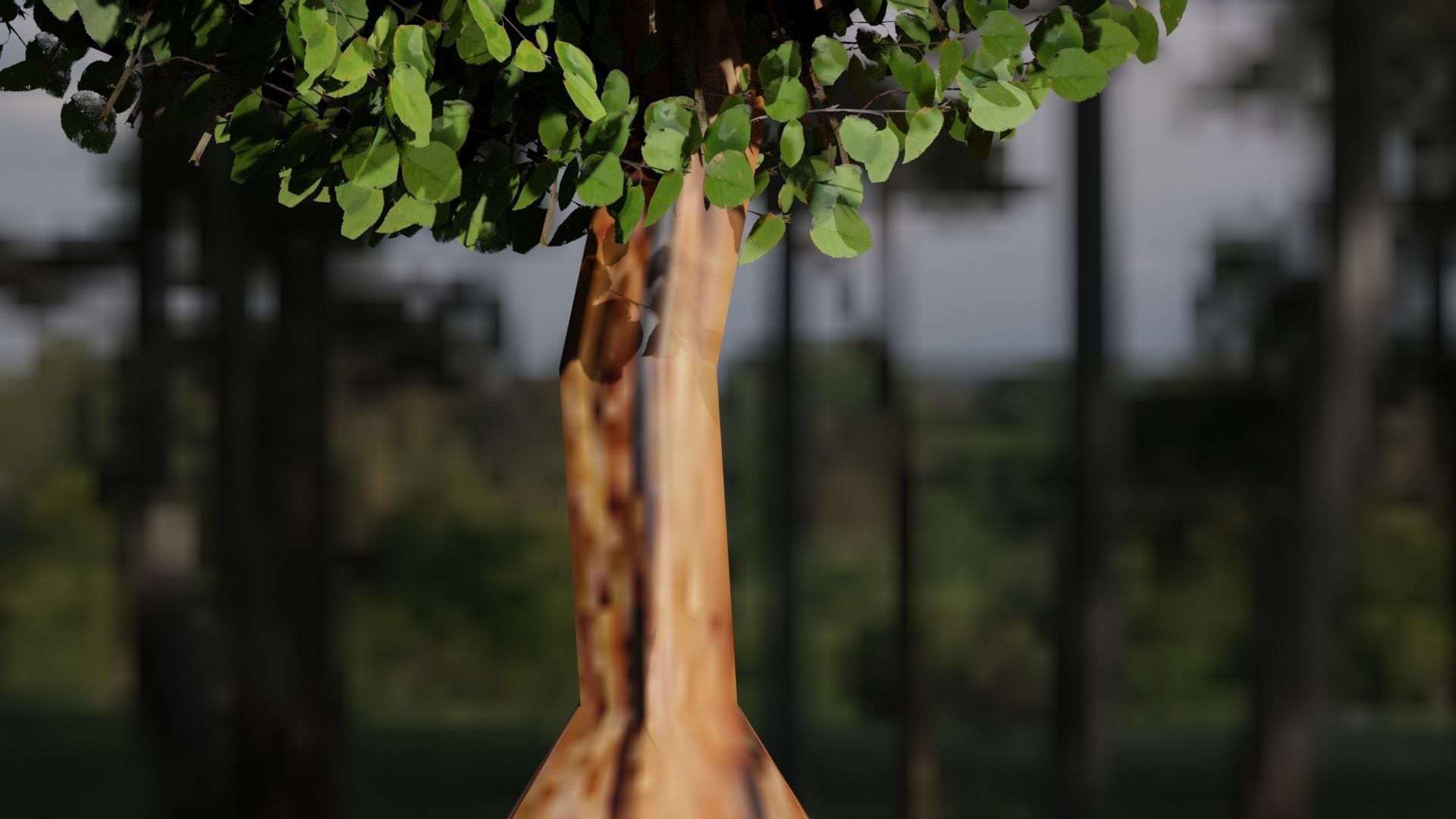 Tree LowPoly 3D Model Free Free low-poly 3D model_2