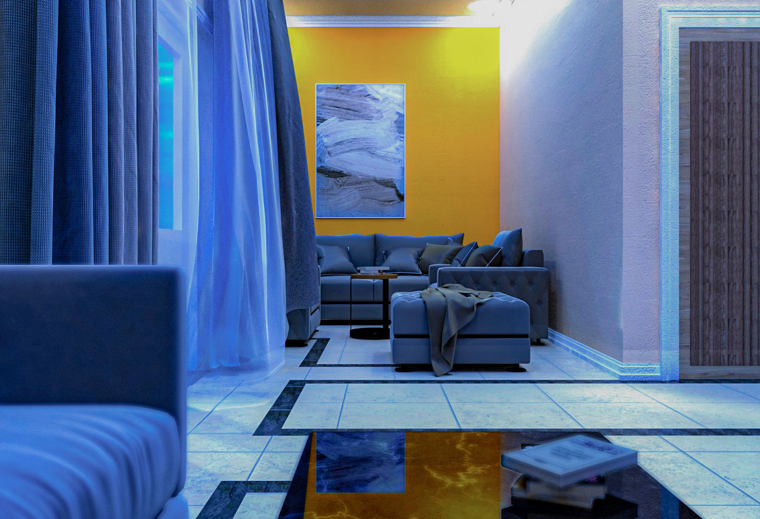 interior design modern style  3D model_2