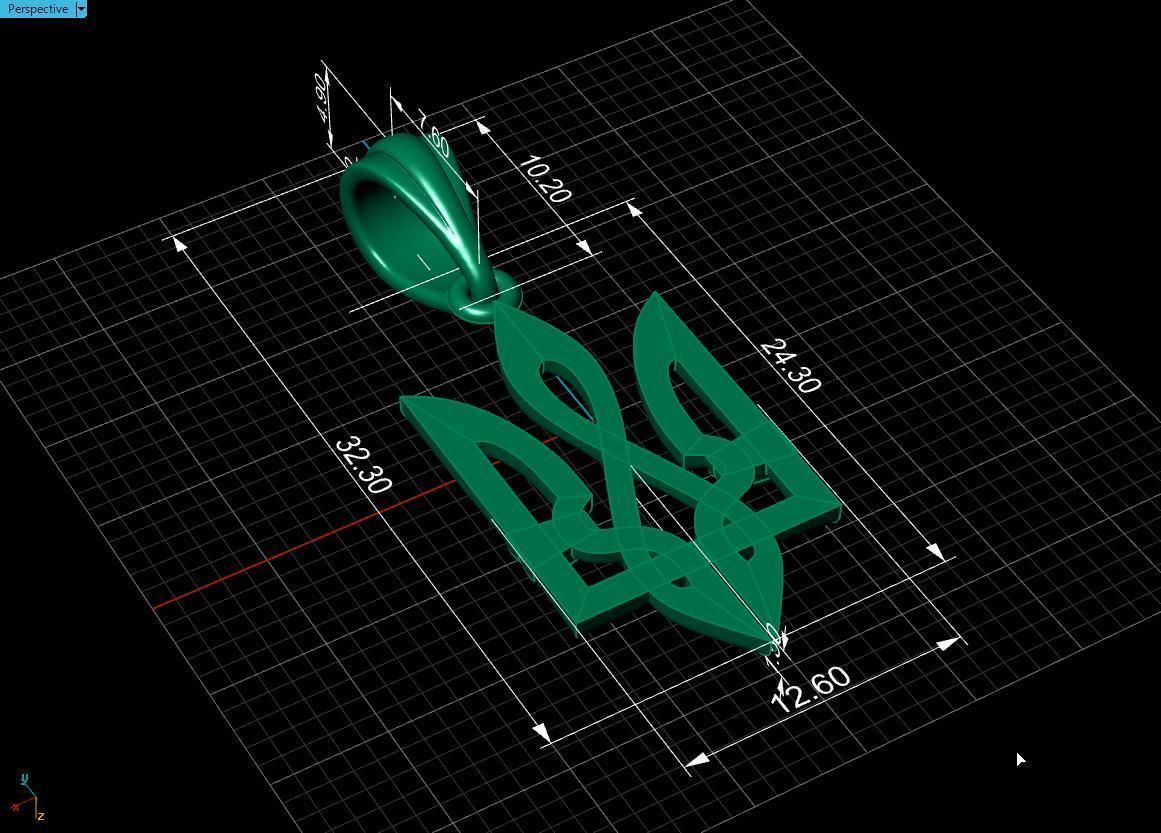 Ukrainian Trident 3D print model_16