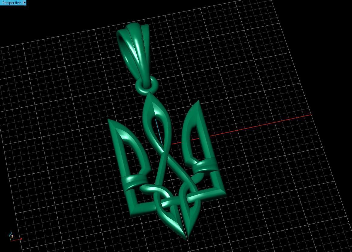 Ukrainian Trident 3D print model_4