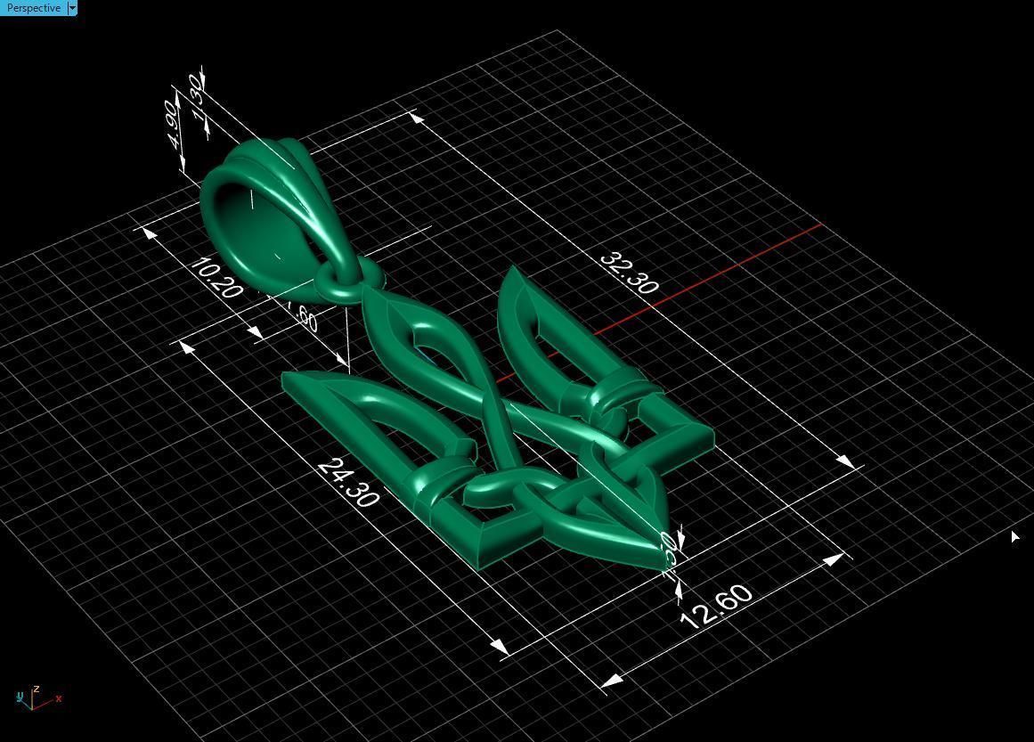 Ukrainian Trident 3D print model_17