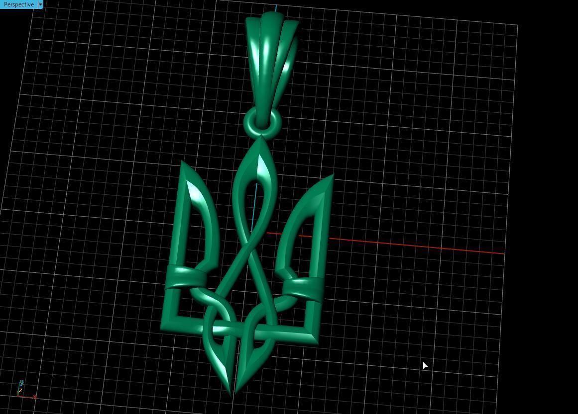 Ukrainian Trident 3D print model_3