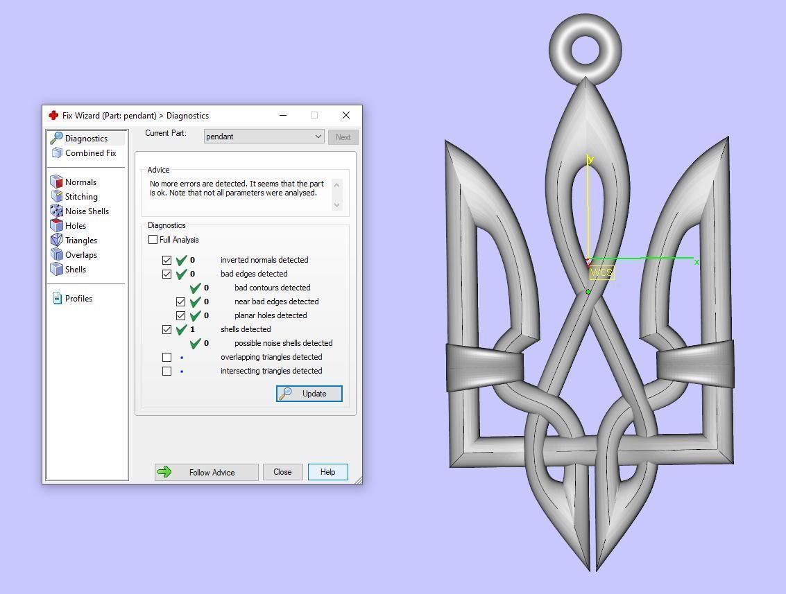 Ukrainian Trident 3D print model_20