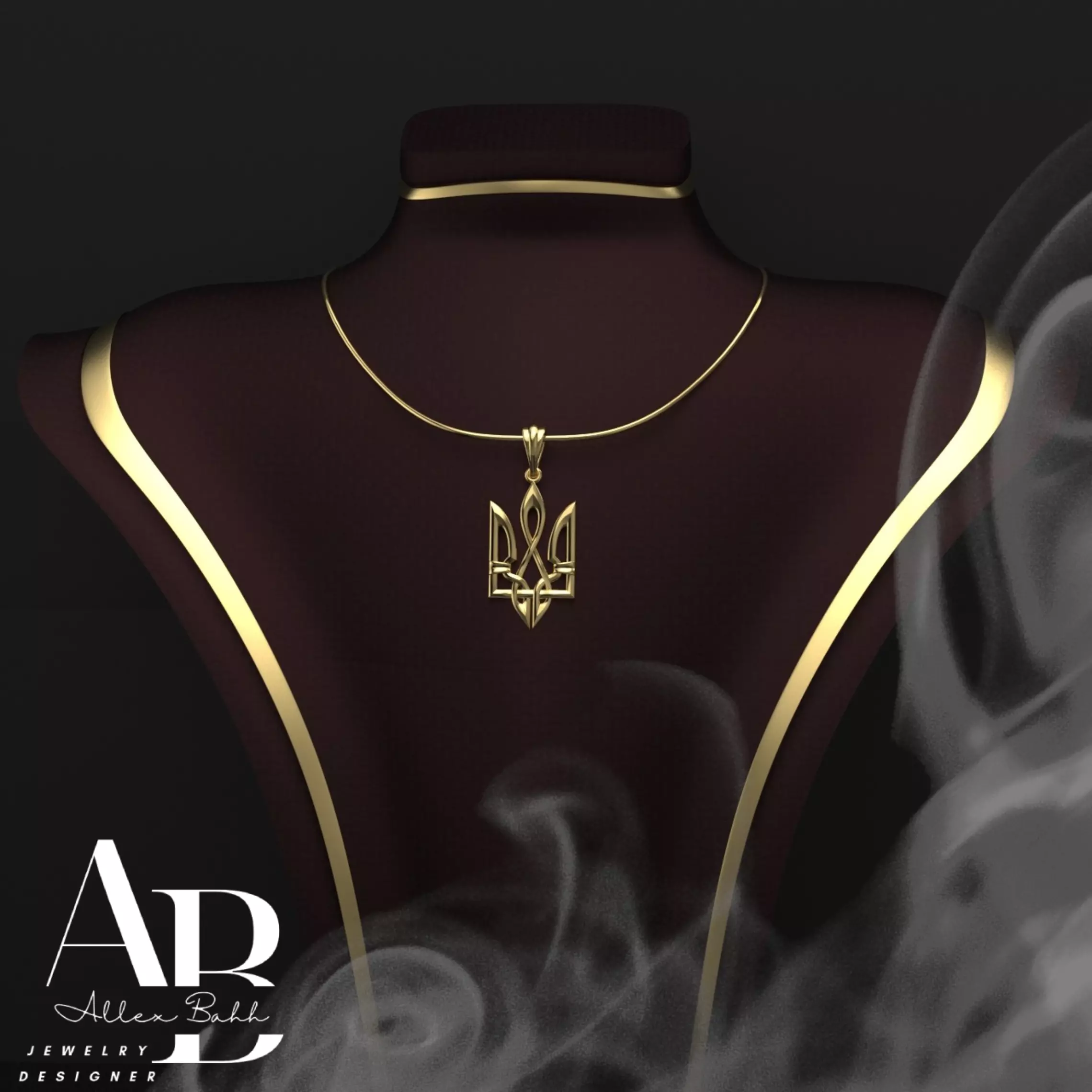 Ukrainian Trident 3D print model_0