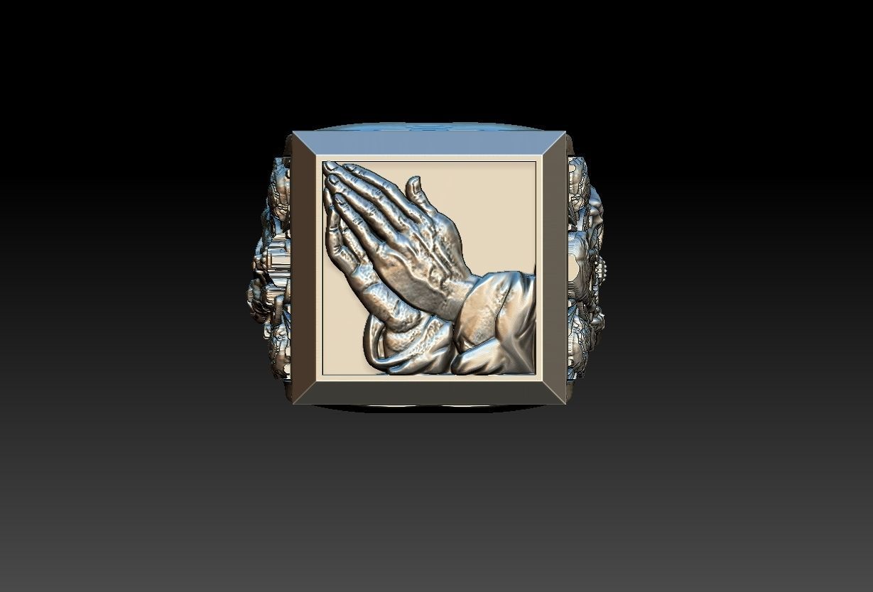 Scapular Prayer Ring - Anel escapulario 3D print model_20
