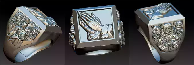 Scapular Prayer Ring - Anel escapulario