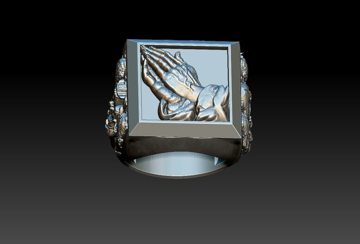 Scapular Prayer Ring - Anel escapulario 3D print model_19