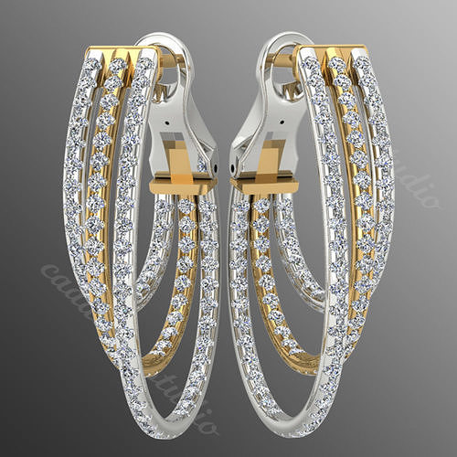 Earrings ri25 3D print model