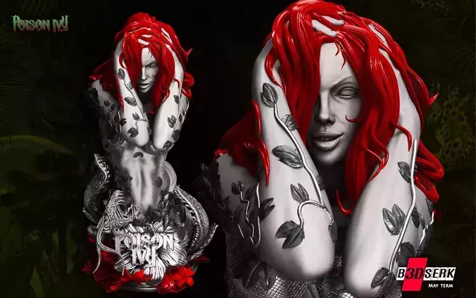 B3DSERK May Term Posion Ivy Bust 3D print model