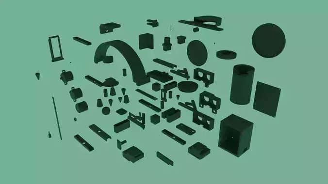 Various engeneered 3D printing parts for various uses