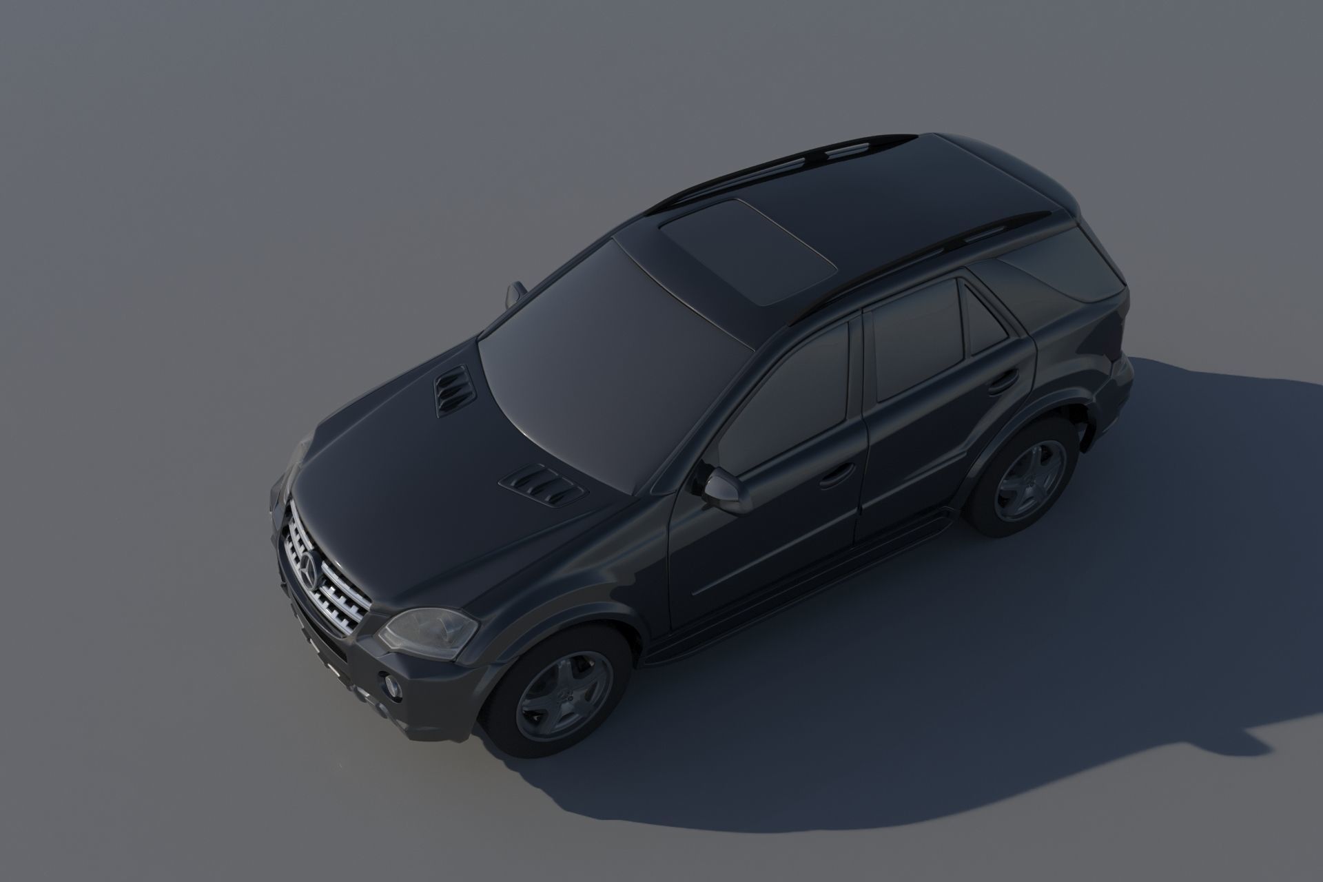 Mercedes Benz ML 63 2009 3D print model_8