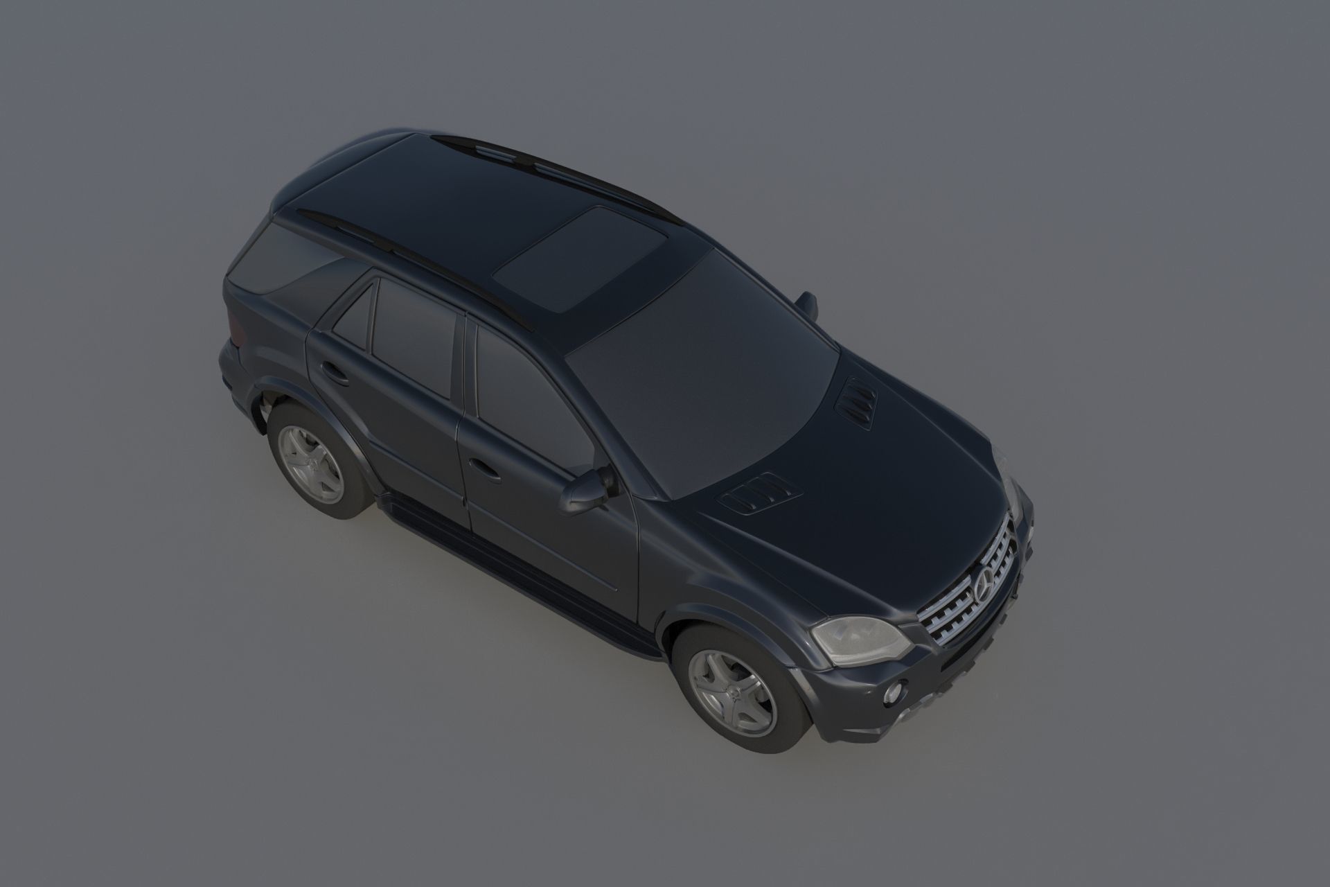 Mercedes Benz ML 63 2009 3D print model_7