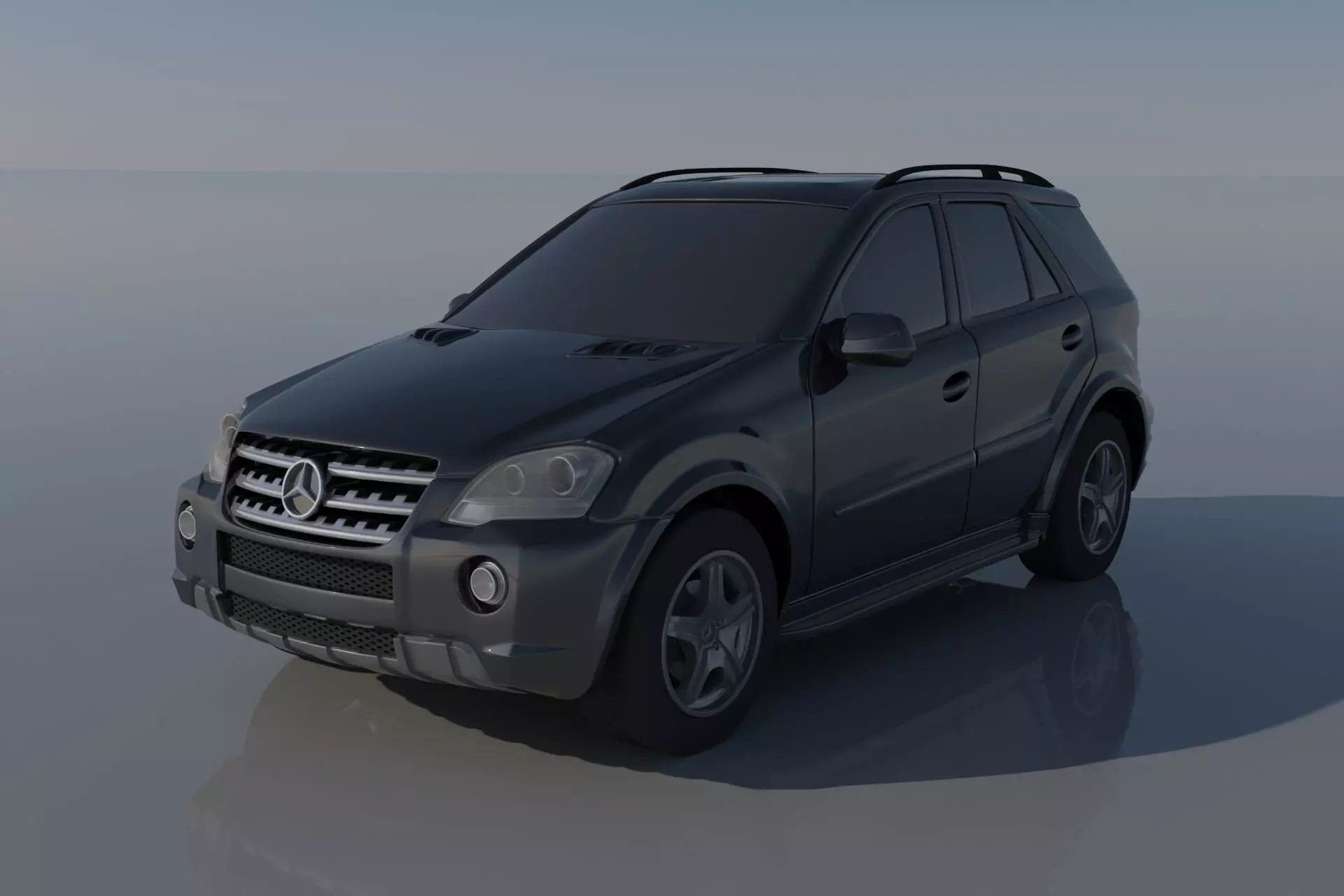 Mercedes Benz ML 63 2009 3D print model_0