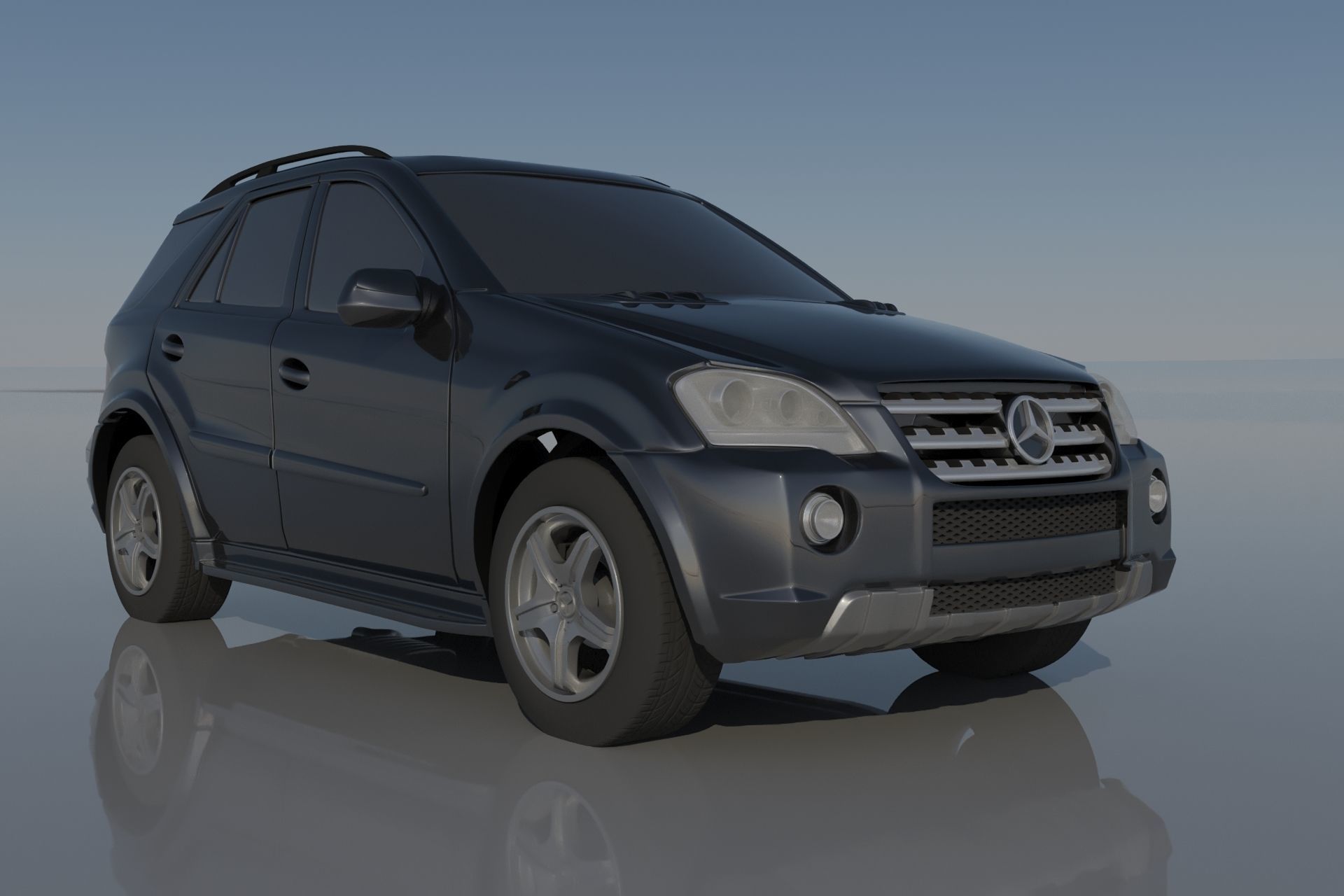 Mercedes Benz ML 63 2009 3D print model_6