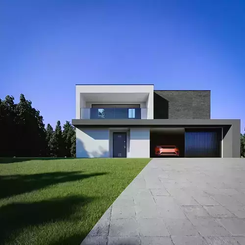 Country House Facade 001