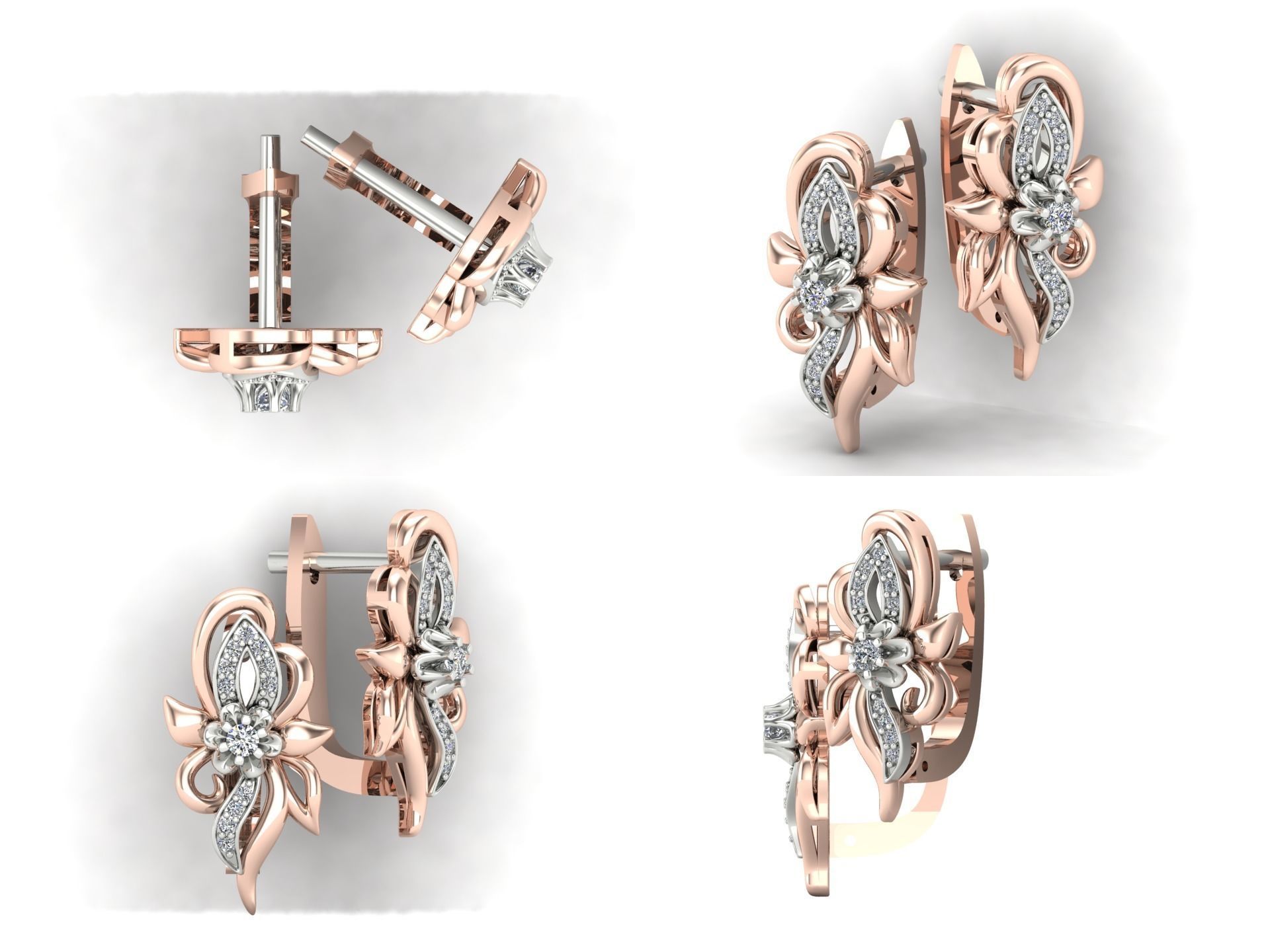 Earrings od37 3D print model_5