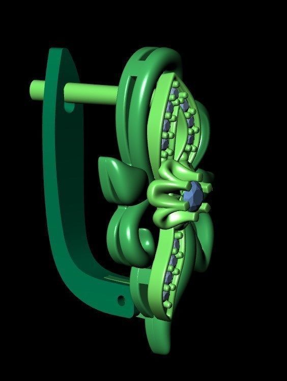 Earrings od37 3D print model_10