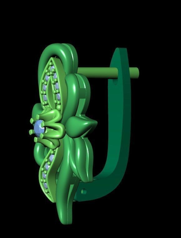 Earrings od37 3D print model_8