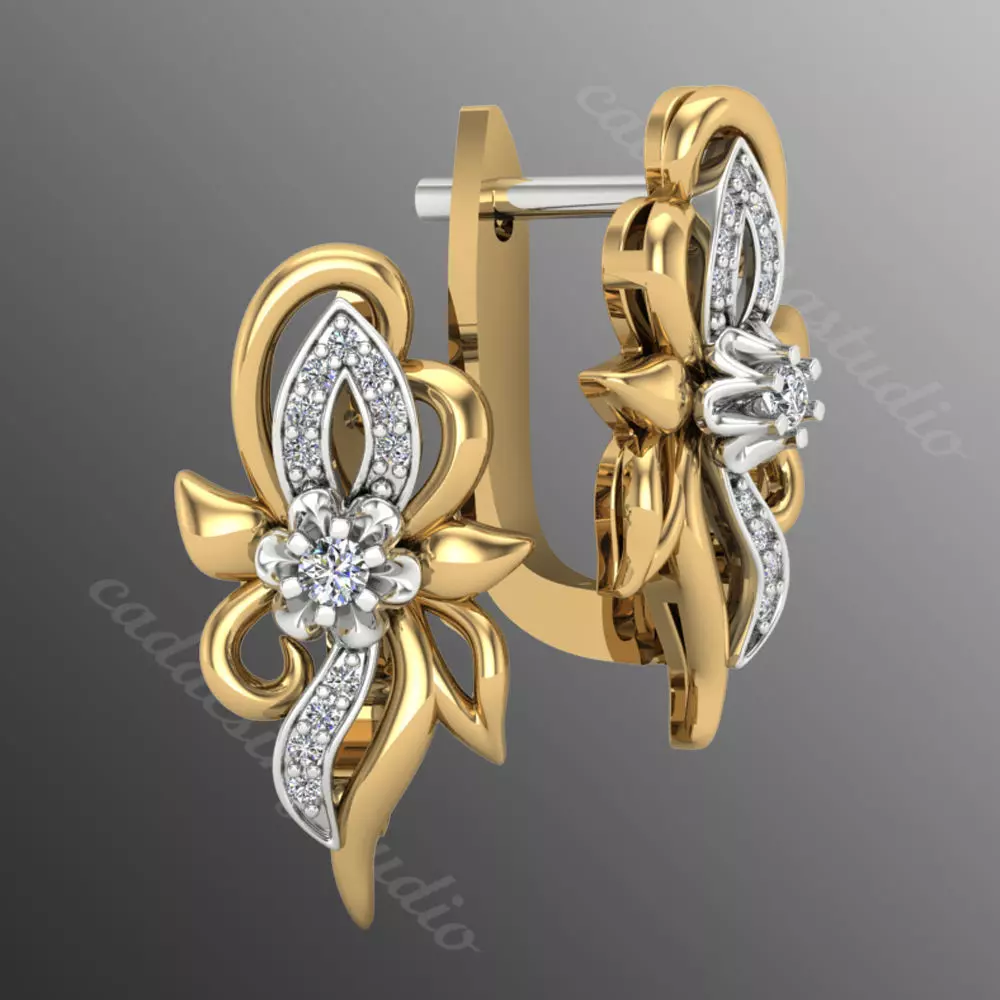 Earrings od37 3D print model_0