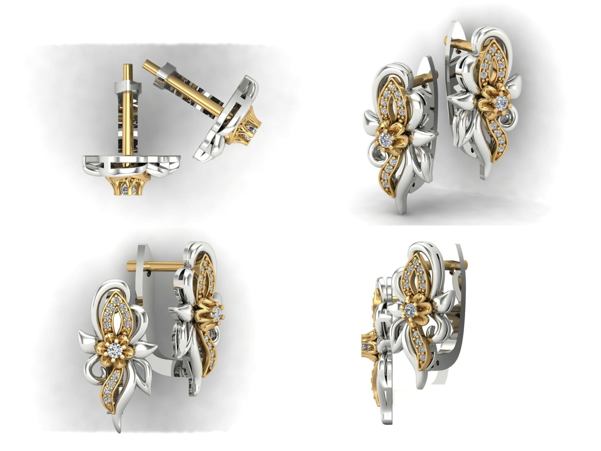 Earrings od37 3D print model_4