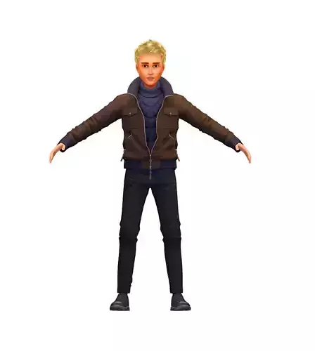 Cartoon High Poly Subdivision Avatar 004