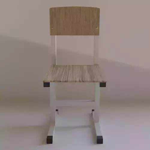 School Chair 3D model