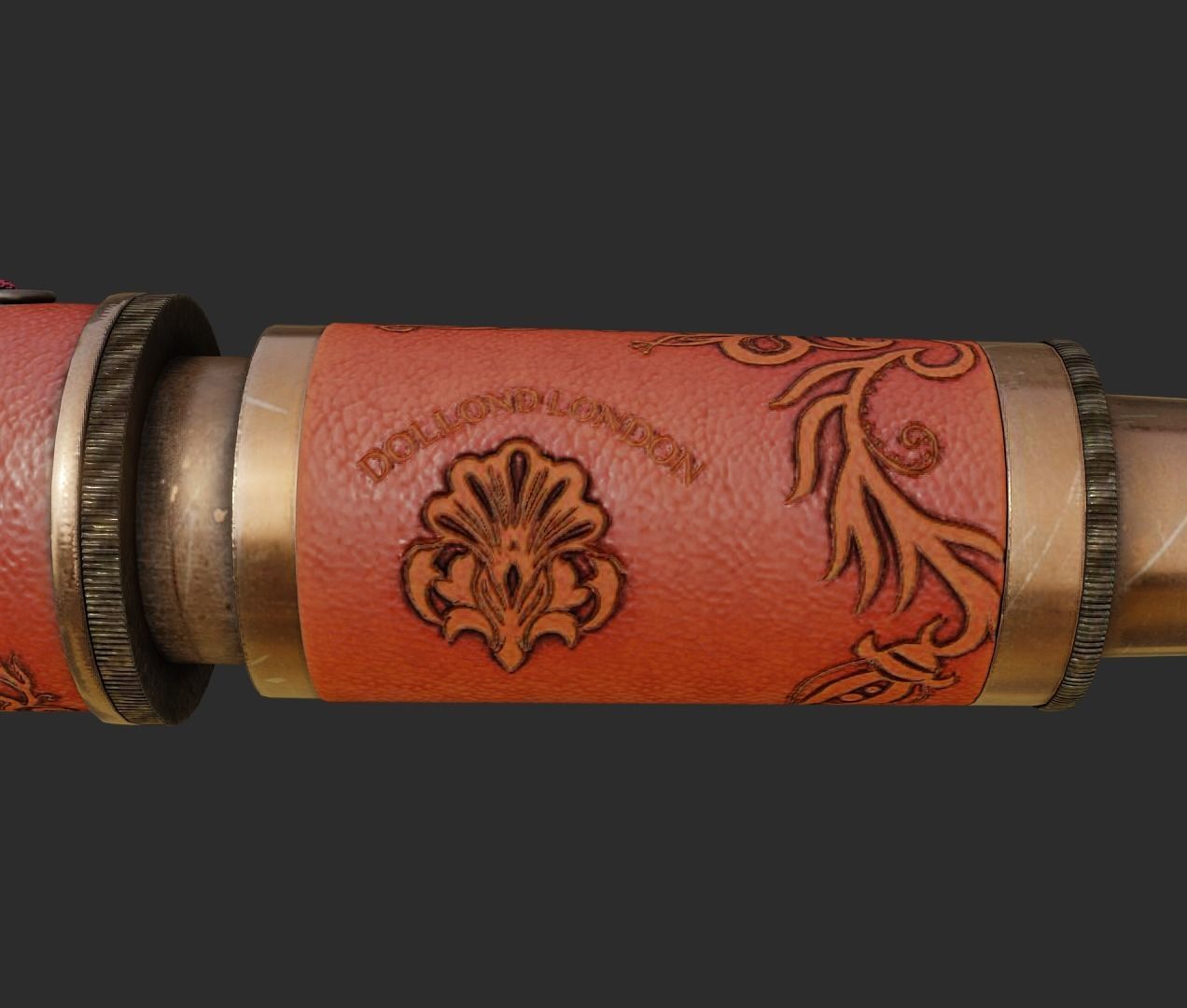 Pirate Spyglass Low-poly 3D model_5