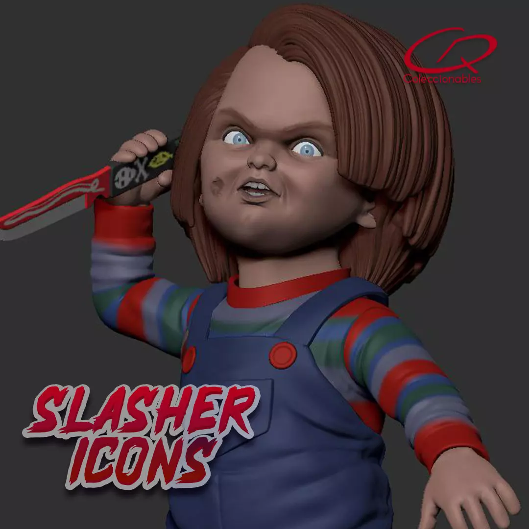 Childs play - Chucky Full Figure - Slasher Icons 3D print model_0