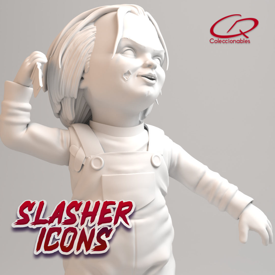 Childs play - Chucky Full Figure - Slasher Icons 3D print model_1