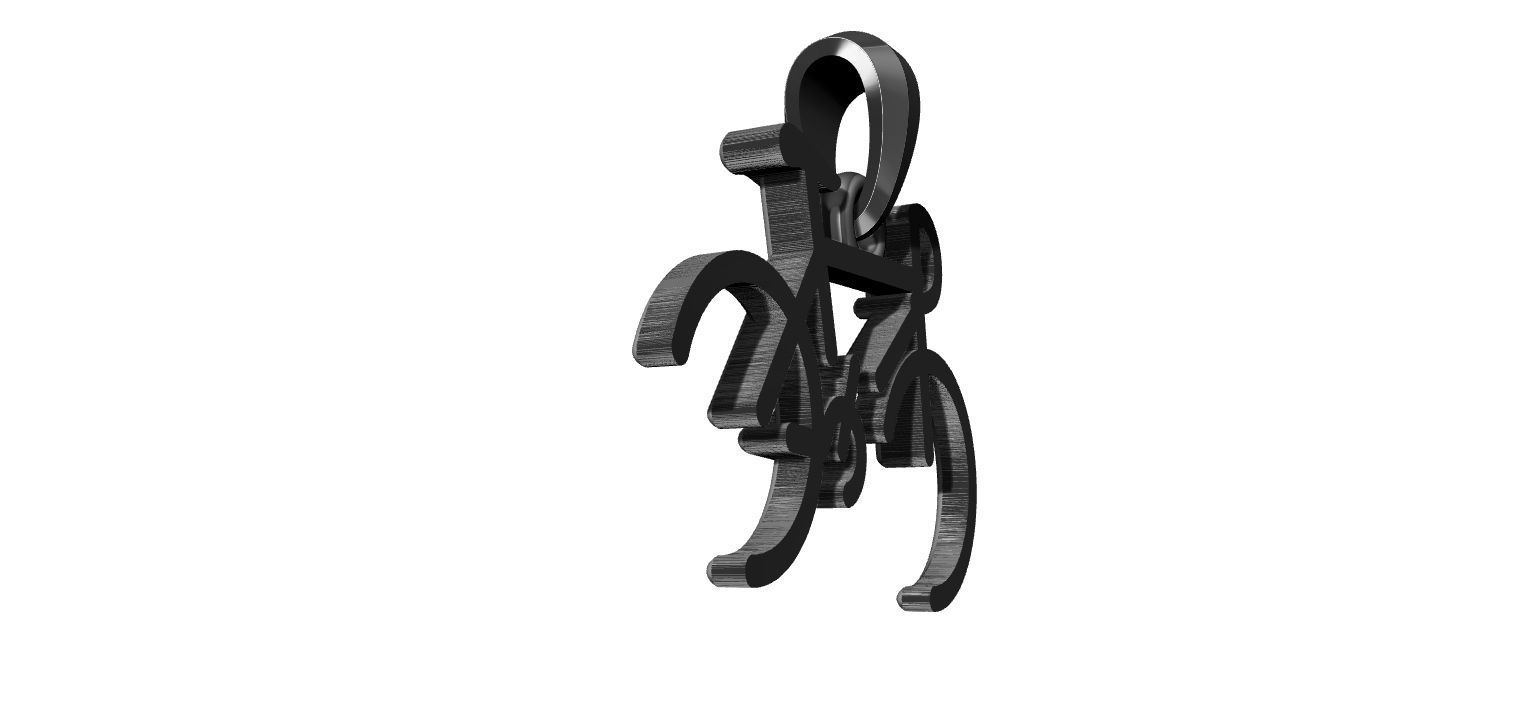 Stylized Bicycle 3D print model_8