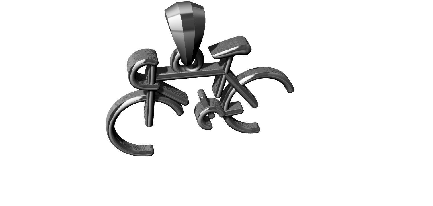 Stylized Bicycle 3D print model_24